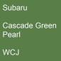 Preview: Subaru, Cascade Green Pearl, WCJ.